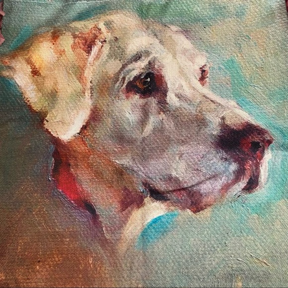 Eco-Friendly Yellow Labrador Retriever Folding Tote Bag - Picture 5 of 10